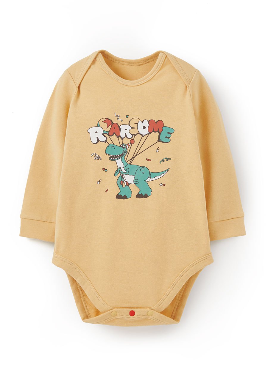 BABY迪士尼蓄熱保溫長袖包屁衣-抱抱龍