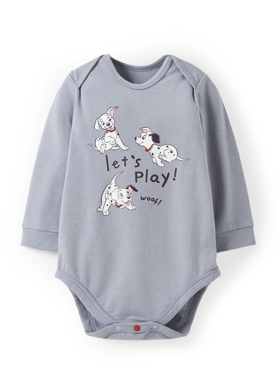 BABY迪士尼蓄熱保溫長袖包屁衣-101忠狗