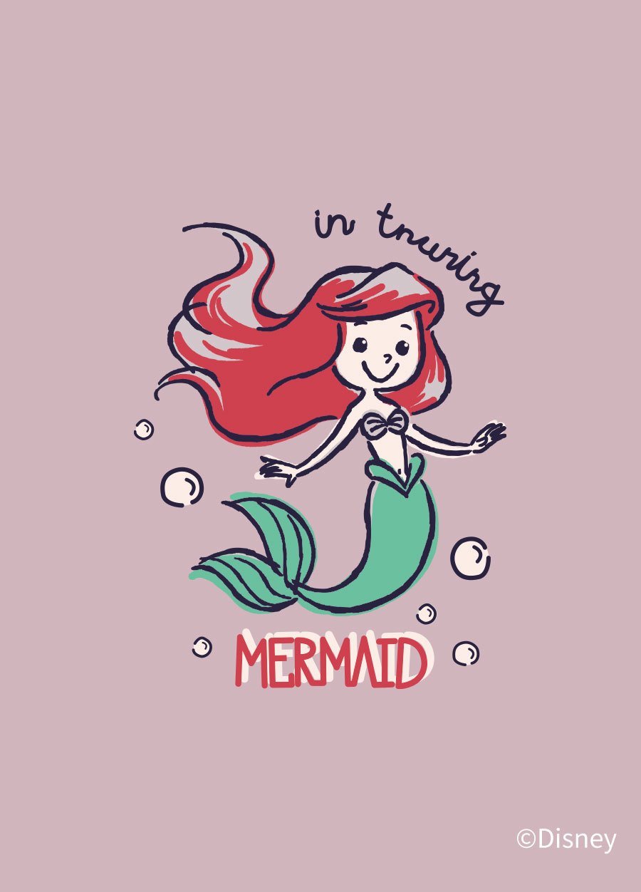 BABY迪士尼蓄熱保溫長袖包屁衣-小美人魚