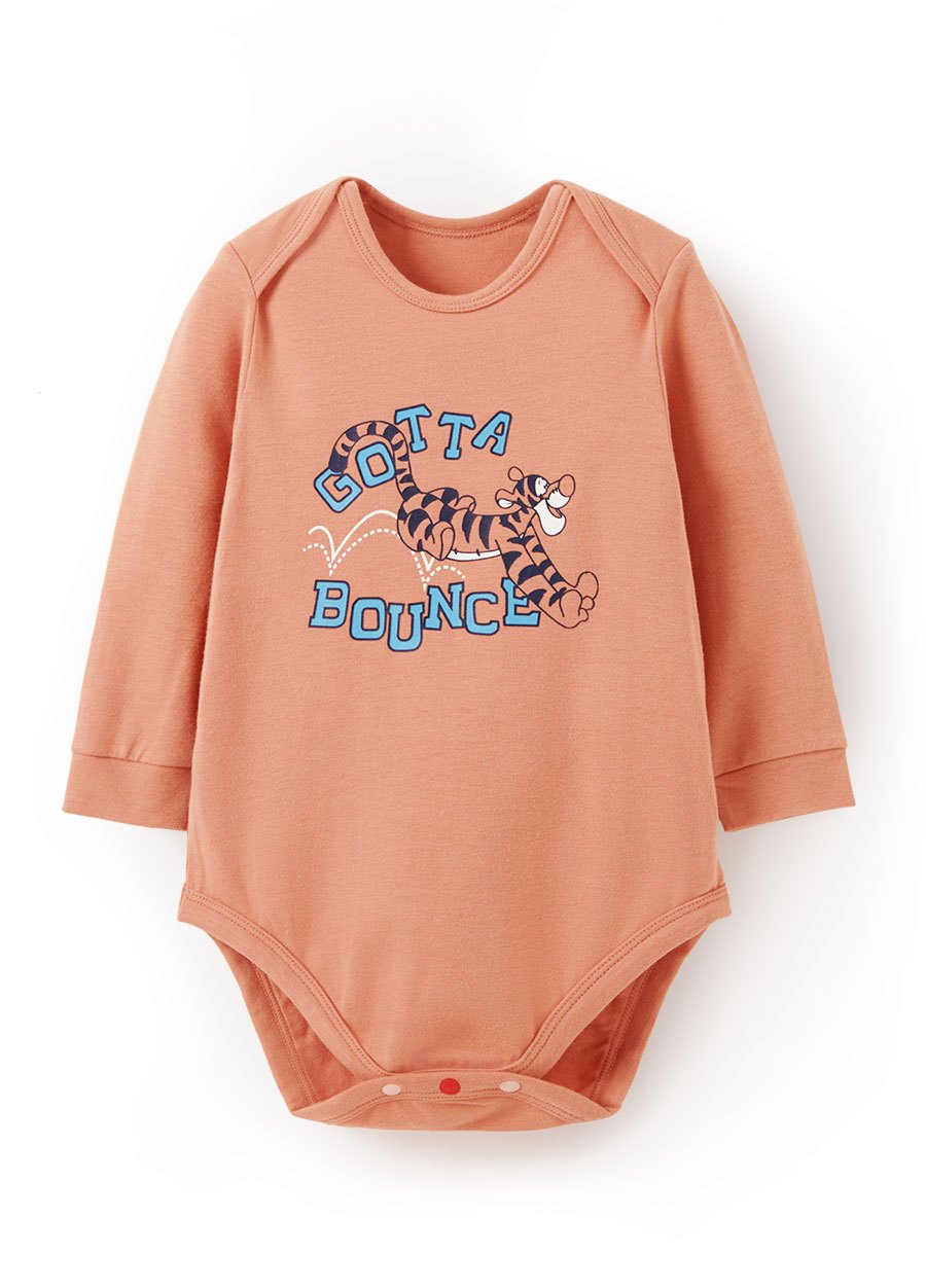 BABY迪士尼蓄熱保溫長袖包屁衣-跳跳虎