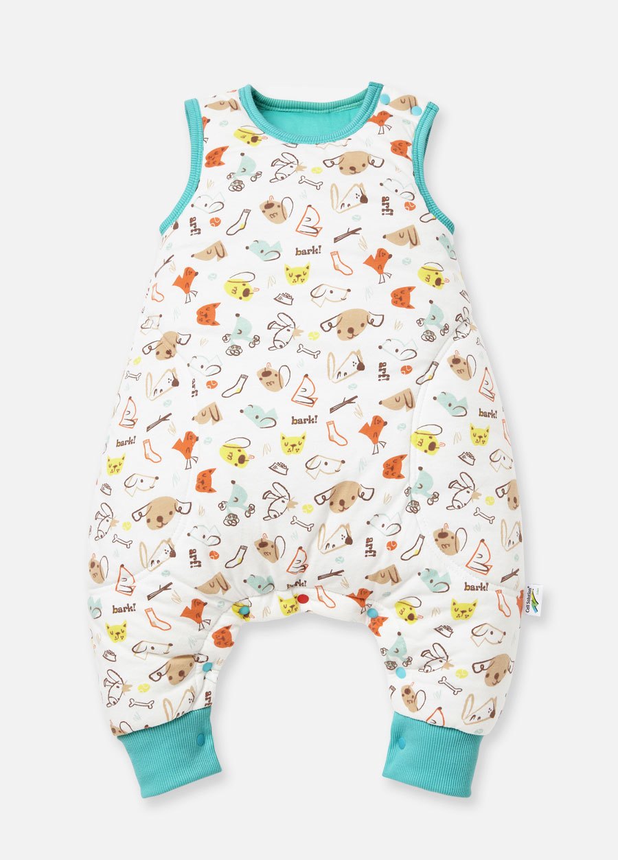 抗菌防踢被(秋冬款0-24M)釦子款-狗狗