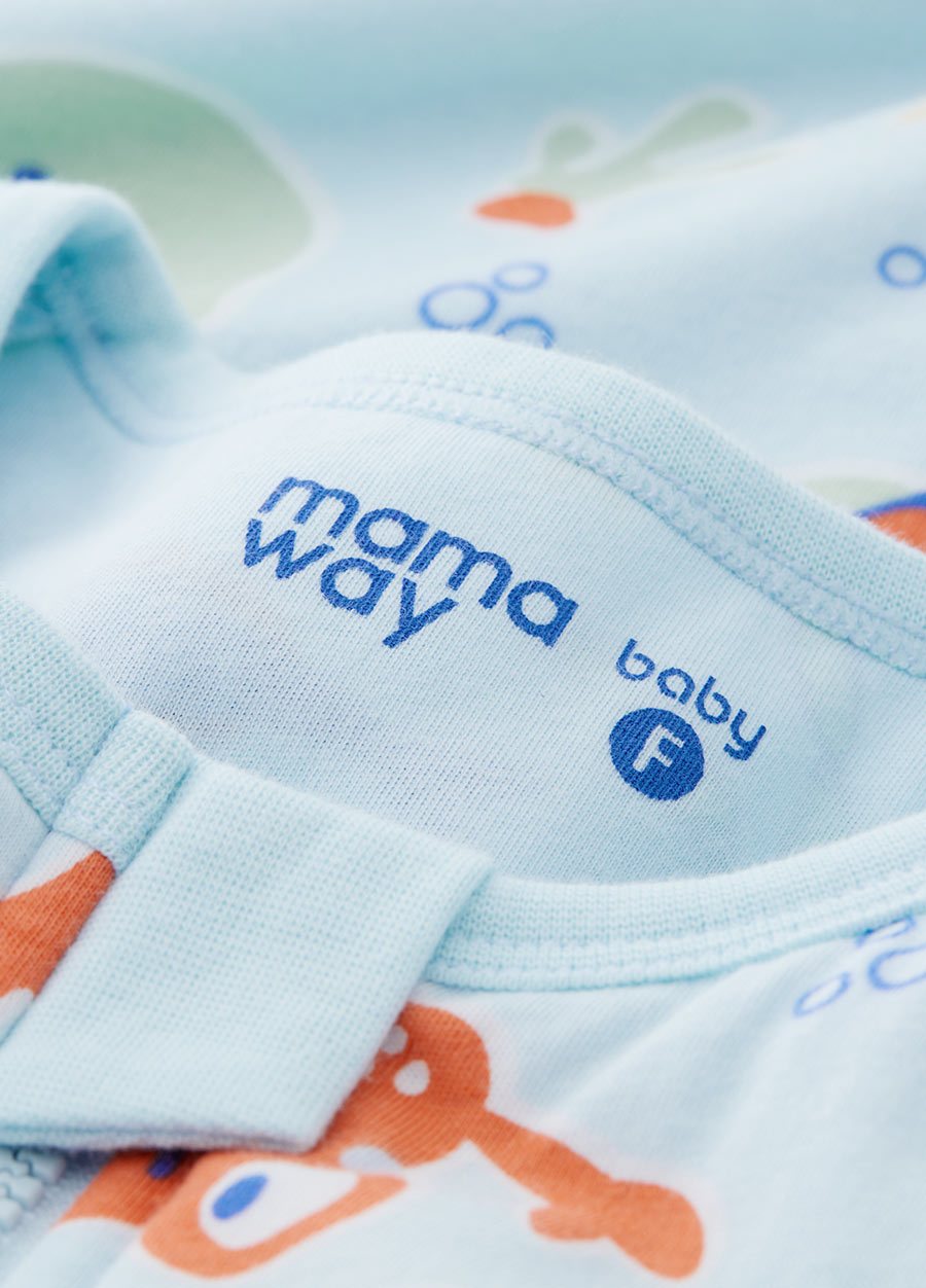 抗菌防踢被(薄款3Y)拉鍊款-海洋生物