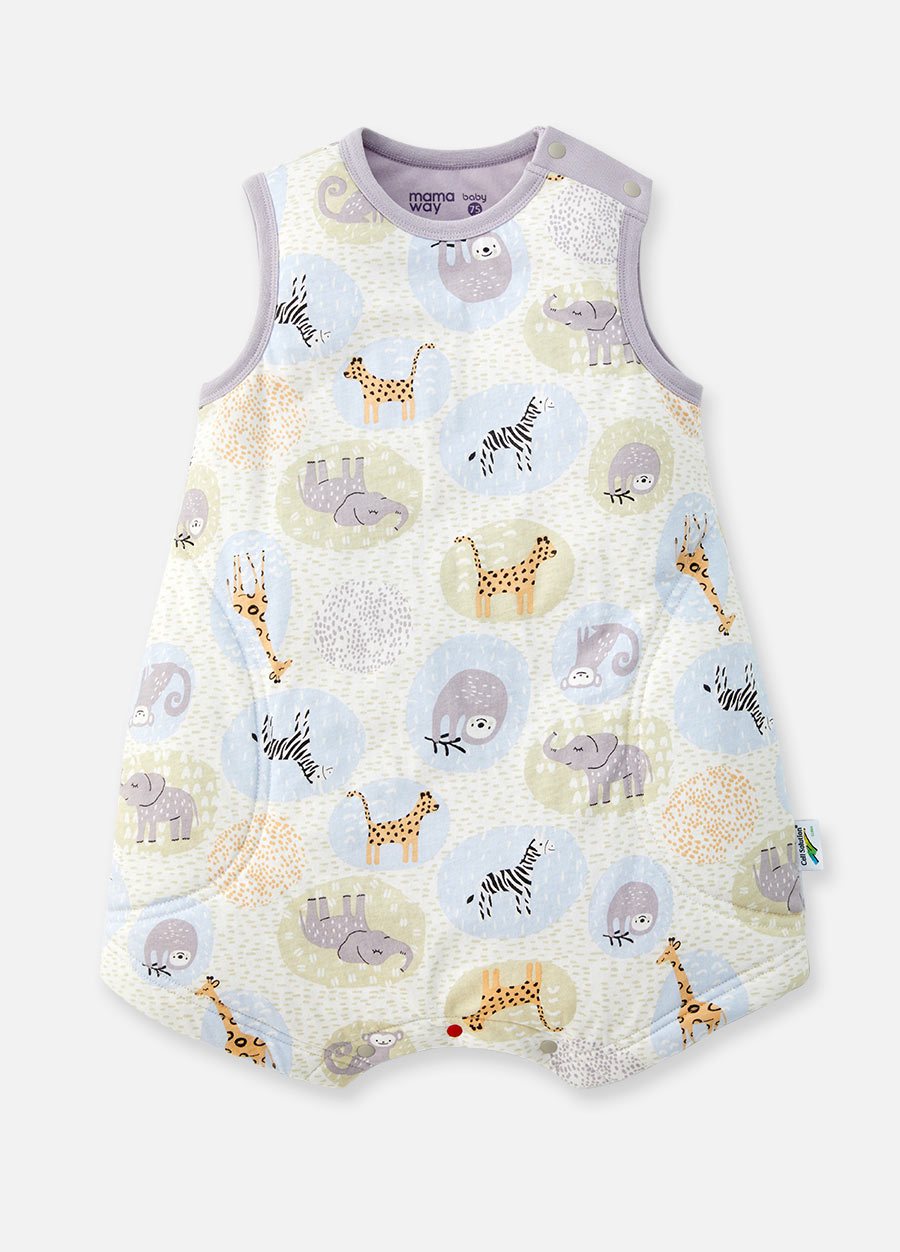 抗菌防踢被(薄款0-24M)釦子款-動物泡泡