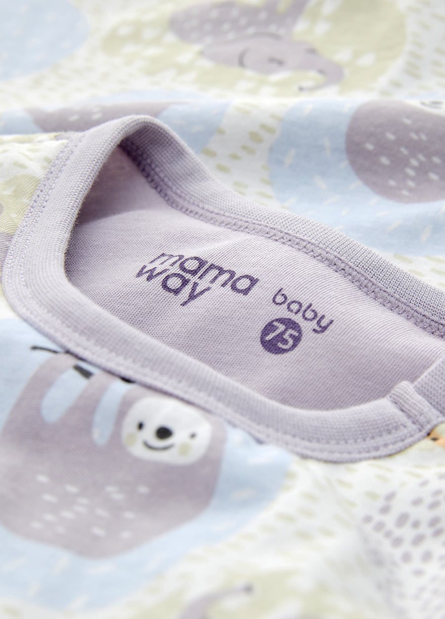 抗菌防踢被(薄款0-24M)釦子款-動物泡泡