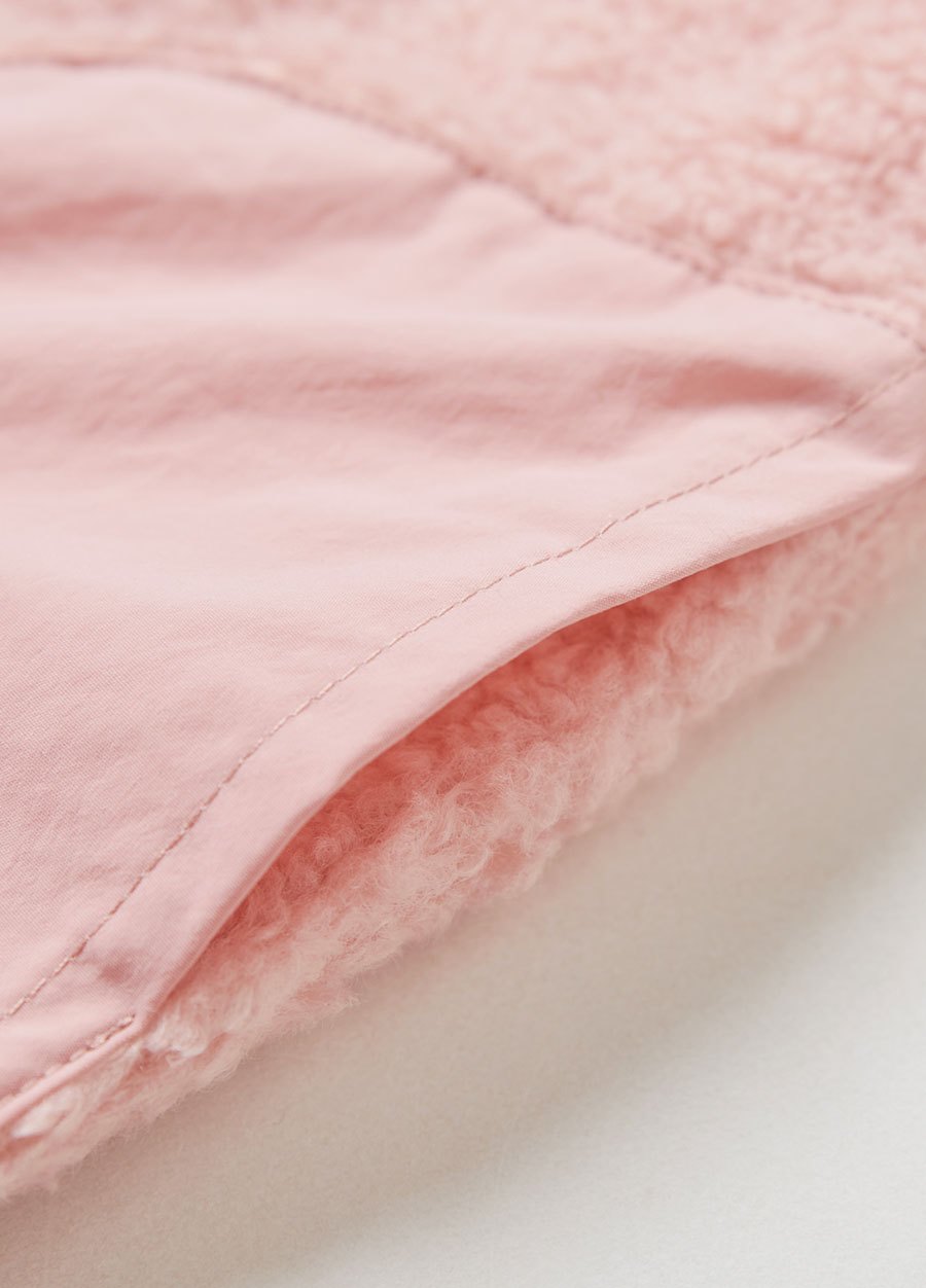 BABY刷毛拼接背心