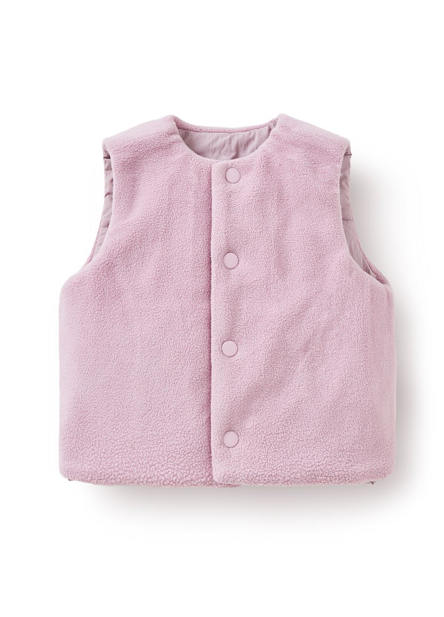 BABY壓紋雙面穿鋪棉背心