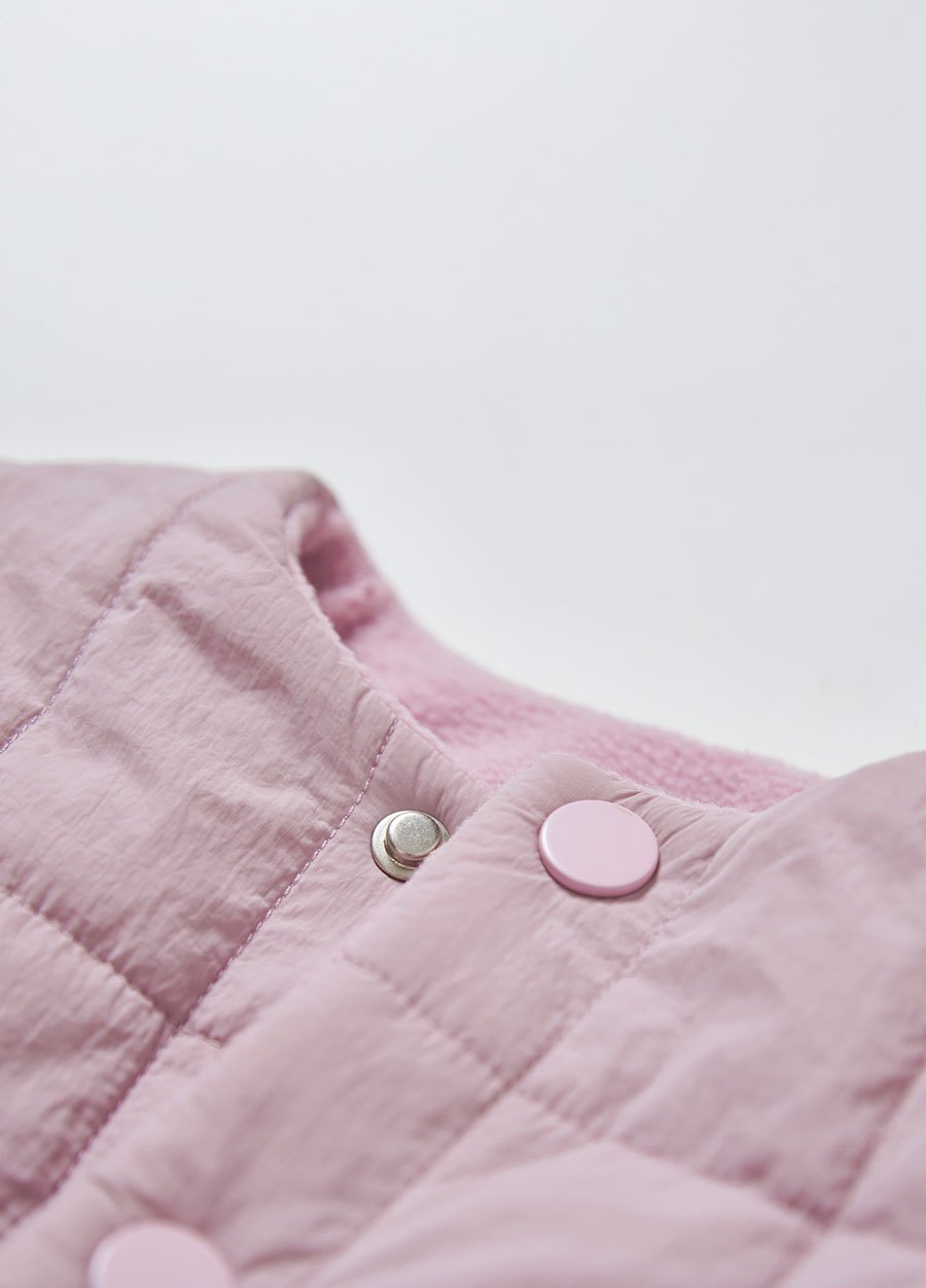 BABY壓紋雙面穿鋪棉背心