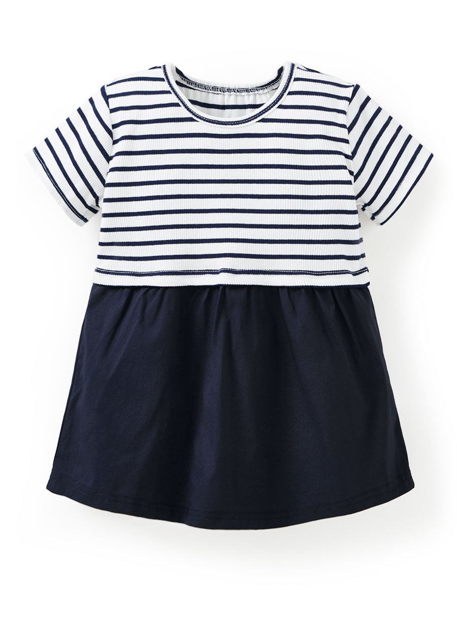 BABY  假兩件剪接洋裝