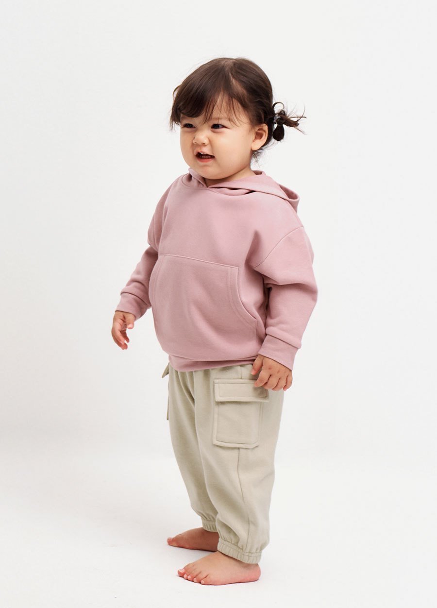 BABY棉質連帽寬鬆上衣