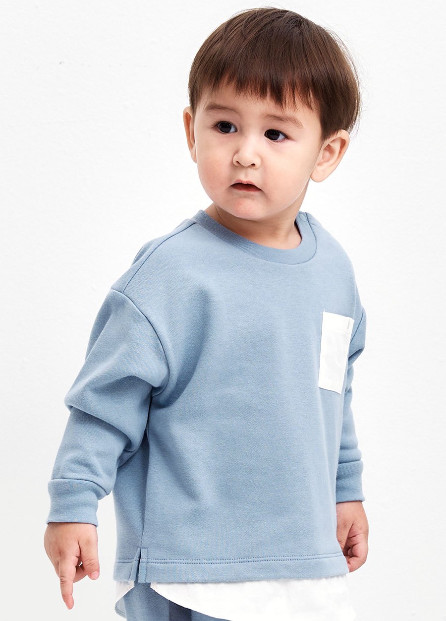 BABY假兩件寬鬆上衣