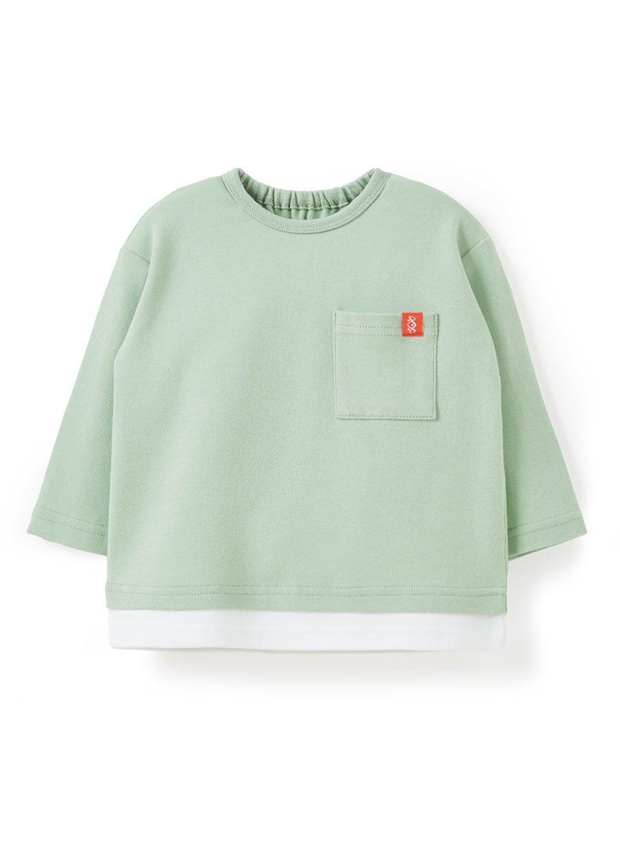 BABY假兩件長袖T恤