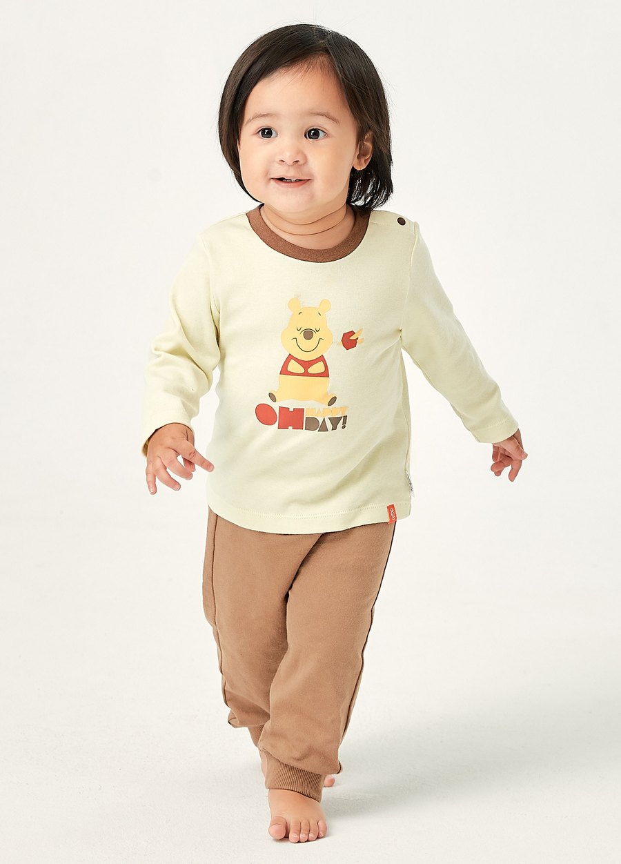BABY刷毛保暖束口長褲
