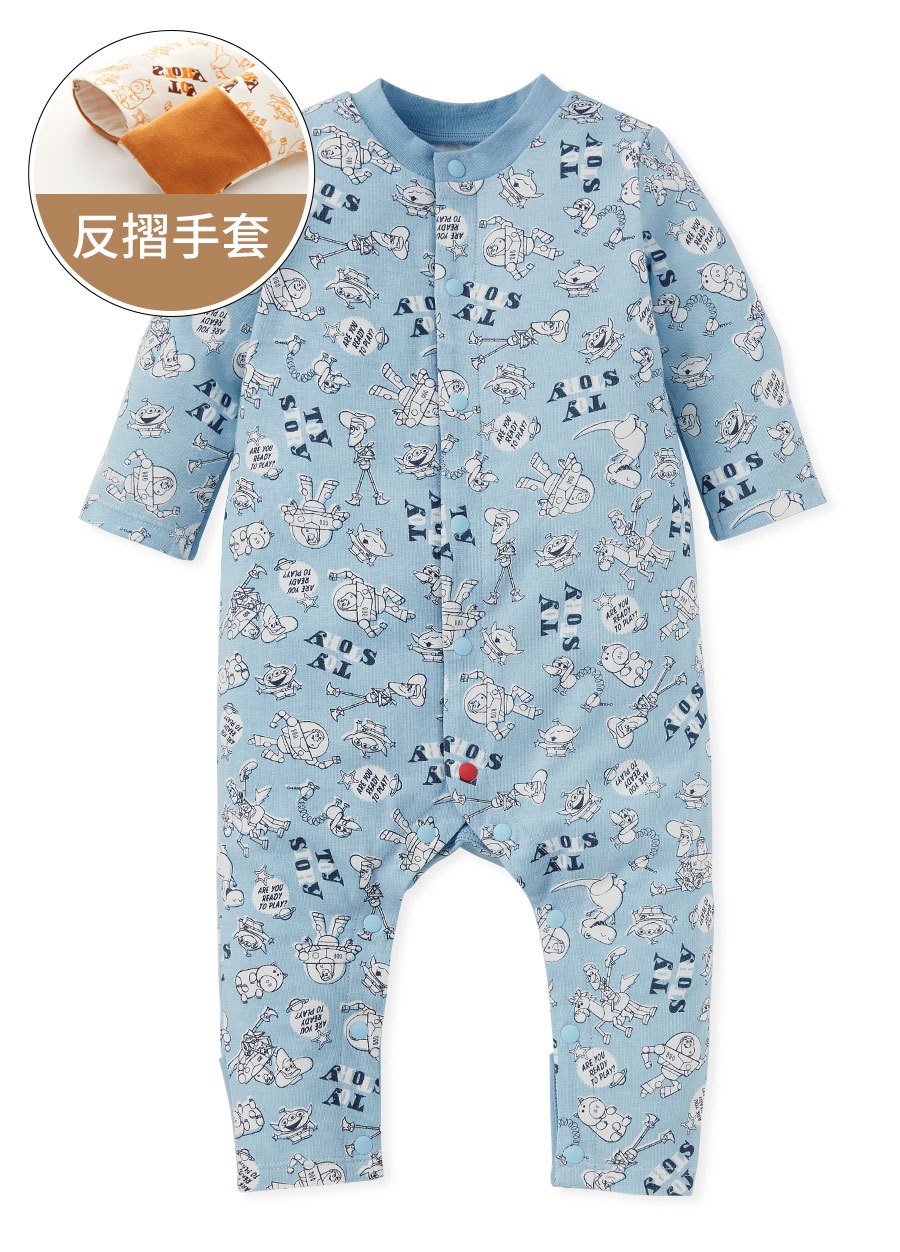 新生兒長袖連身衣-玩具總動員