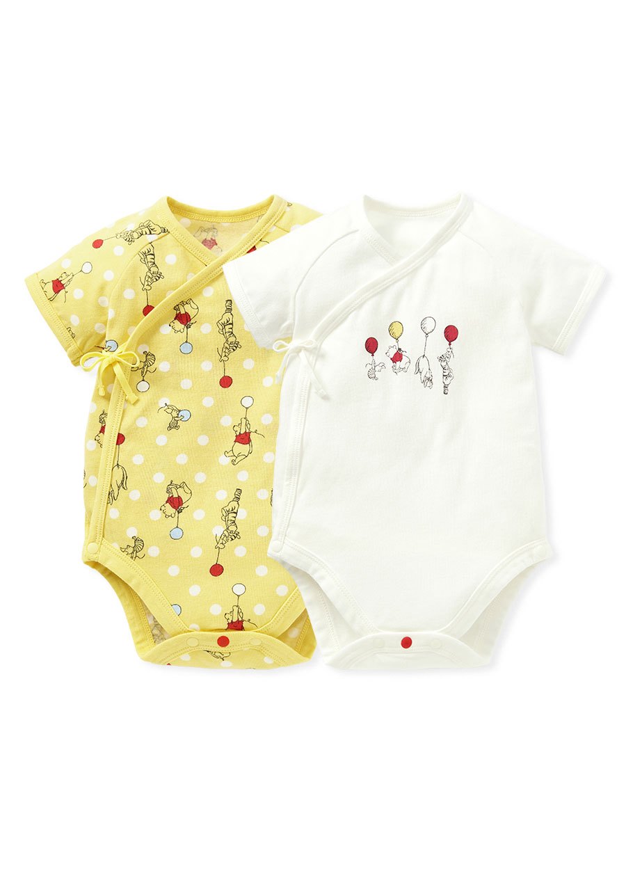 BABY Q彈棉質包屁衣(2入)-氣球維尼