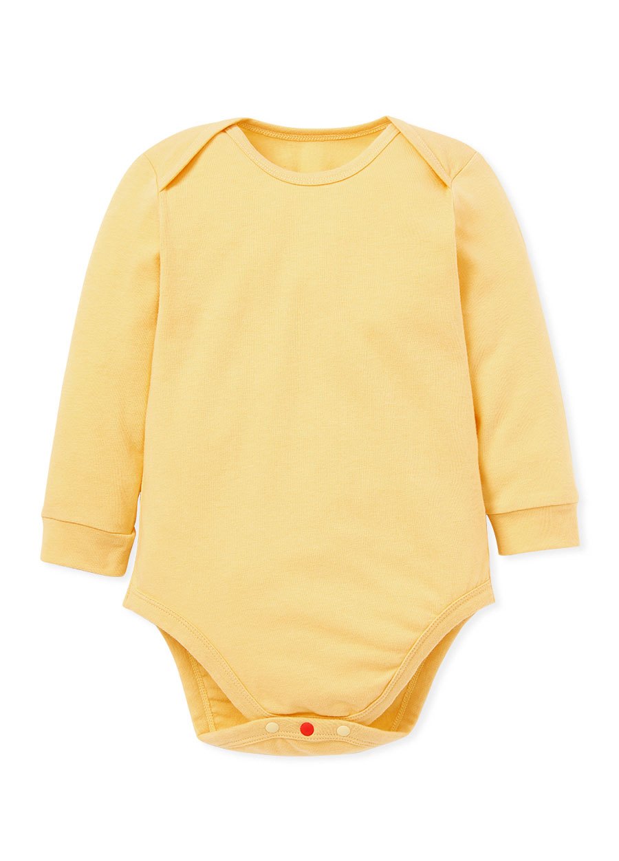 BABY Q彈棉質長袖包屁衣(2入)-親子長頸鹿