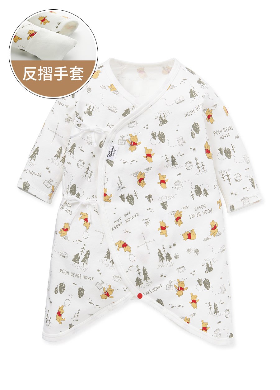 新生兒棉質蝴蝶衣(厚款)-森林維尼