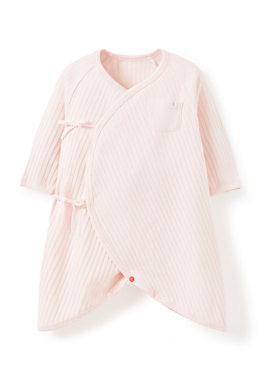 新生兒百褶羅紋蝴蝶衣(附帽子)