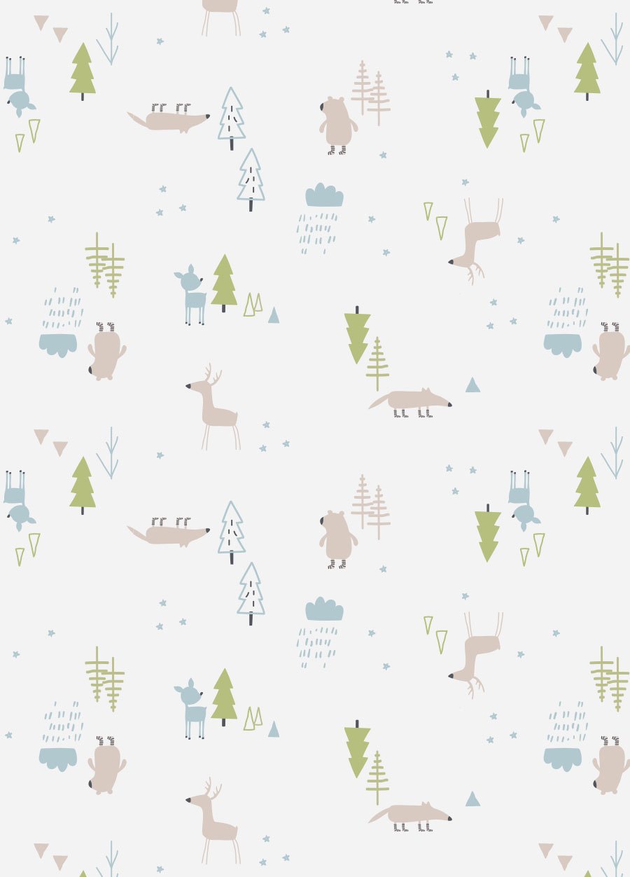 新生兒Q彈棉質長袖包屁衣-森林動物