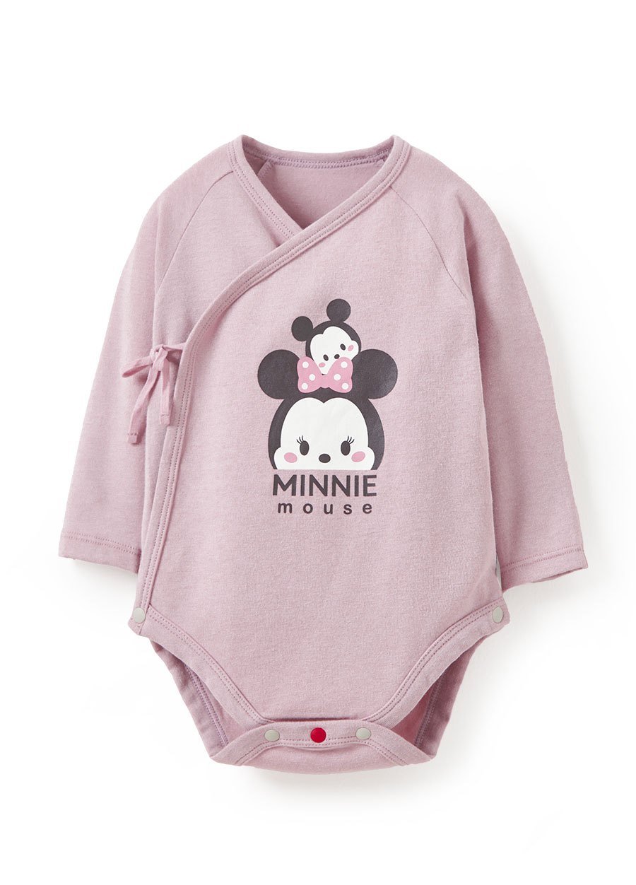 新生兒迪士尼蓄熱保溫長袖包屁衣-米妮與米奇