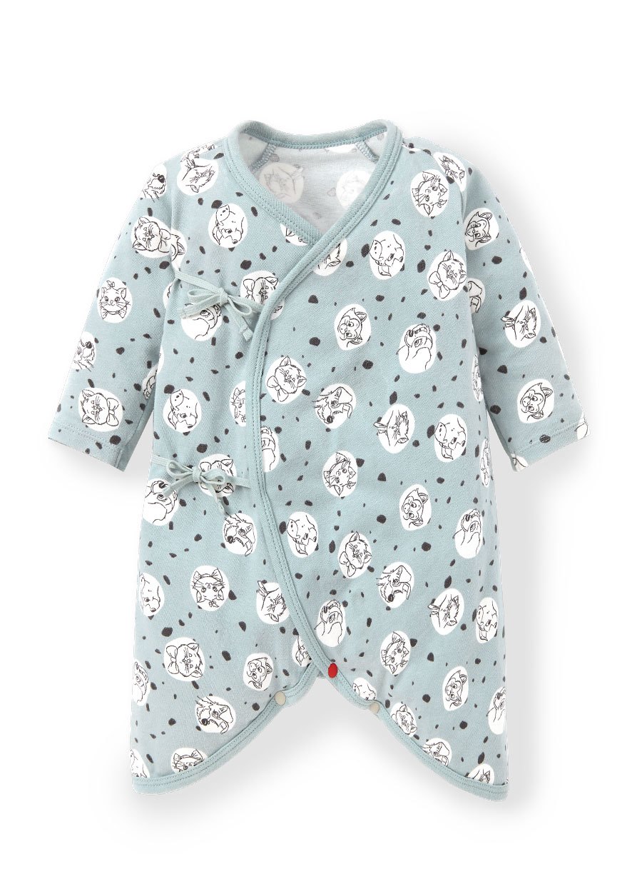 新生兒迪士尼Q彈棉質蝴蝶衣-點點貓狗