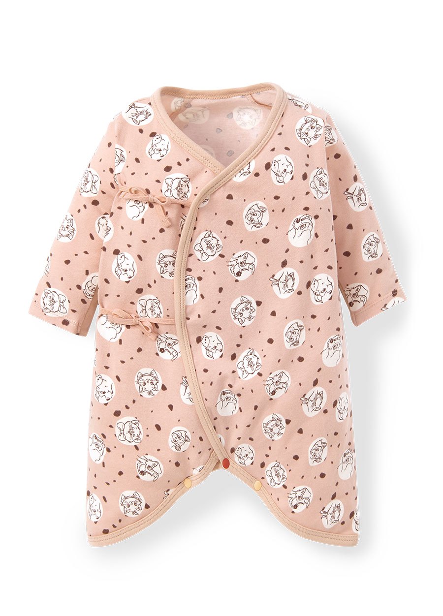 新生兒迪士尼Q彈棉質蝴蝶衣-點點貓狗