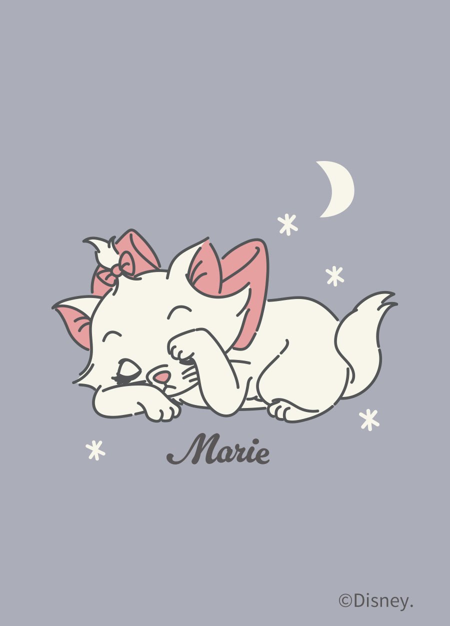 新生兒迪士尼蓄熱保溫長袖包屁衣-瑪麗貓