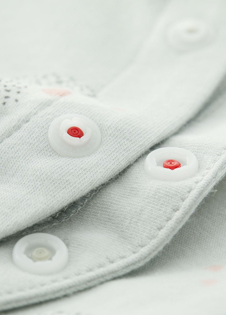 新生兒短袖連身包屁衣-刺蝟寶寶