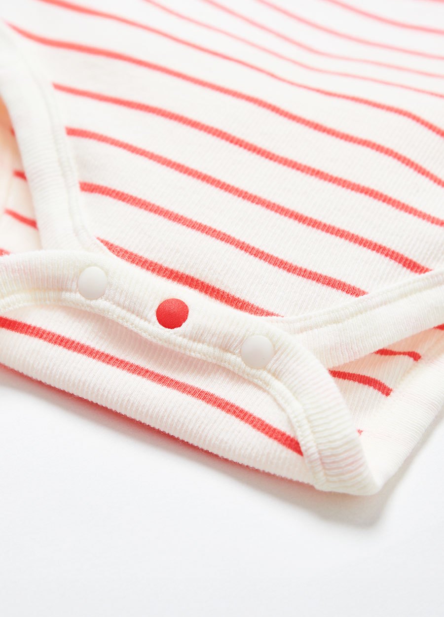 新生兒 Q彈橫紋包屁衣