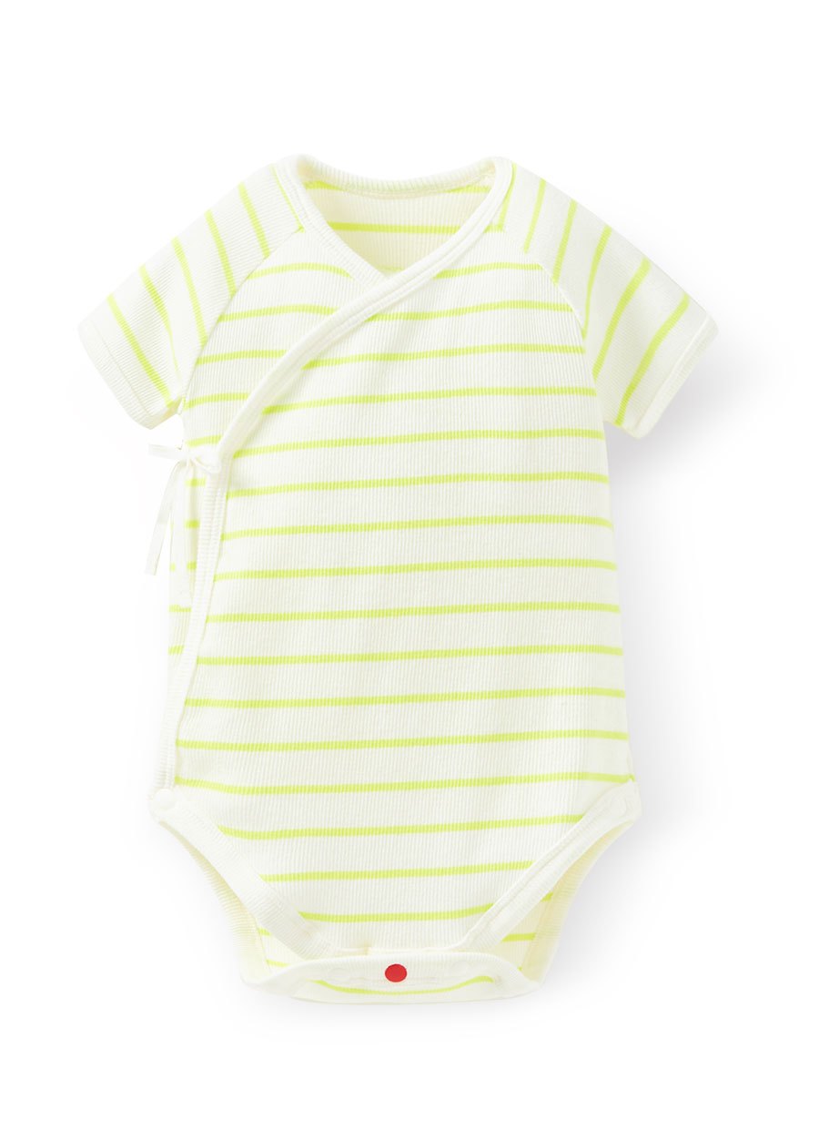 新生兒 Q彈橫紋包屁衣