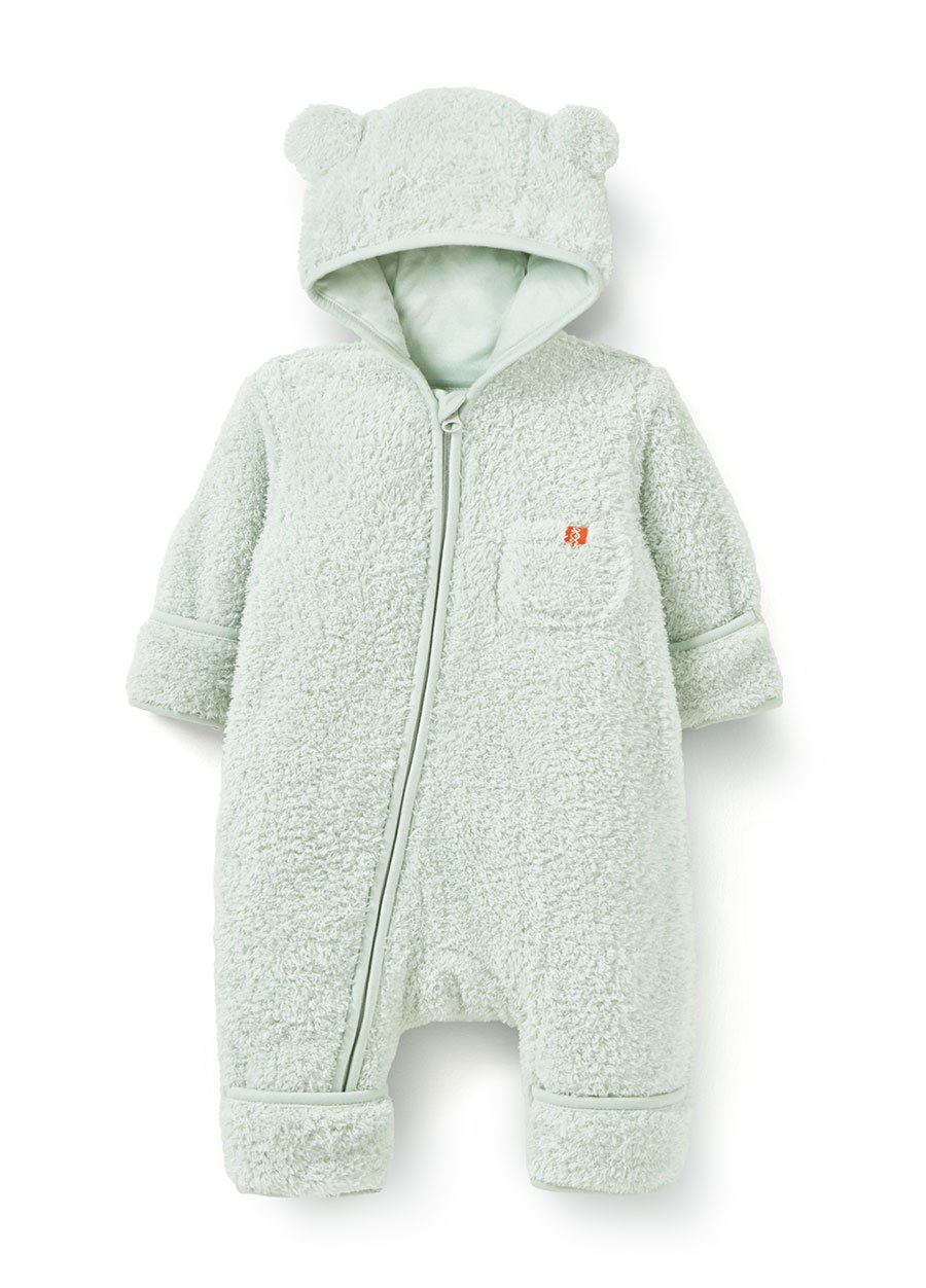 新生兒造型絨毛拉鍊長袖連身衣