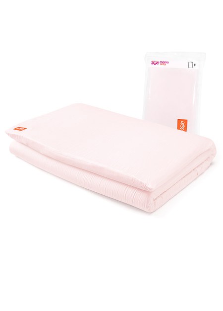 純棉嬰兒床套(120*60cm)-粉紅1