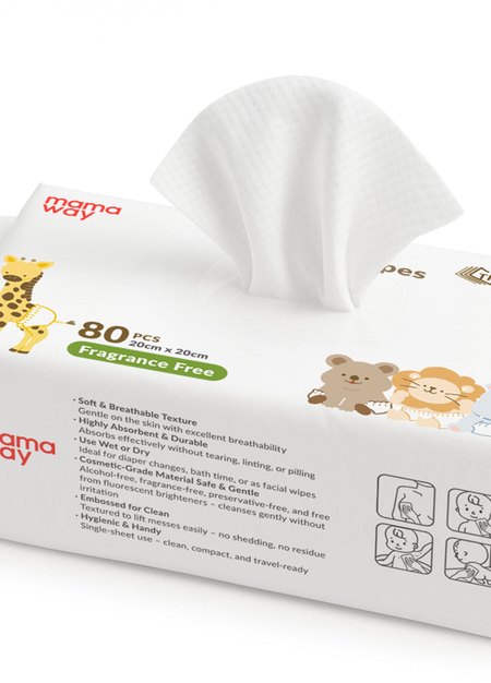 嬰兒超柔乾濕兩用巾 ( 80片×3包 )