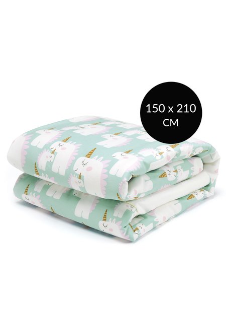 智慧調溫舒眠抗菌單人四季被-獨角獸(大人款)