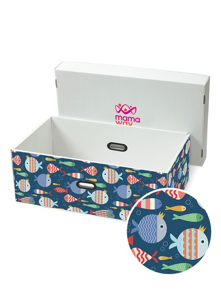 芬蘭嬰兒箱裝飾貼紙-彩色魚1