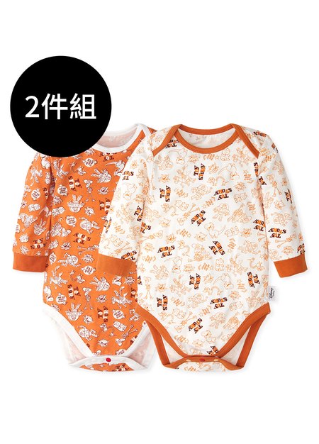 BABY Q彈棉質長袖包屁衣(2入)-玩具總動員