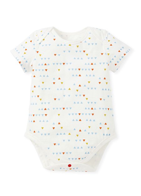 BABY Q彈棉質包屁衣(2入)-幾何三角