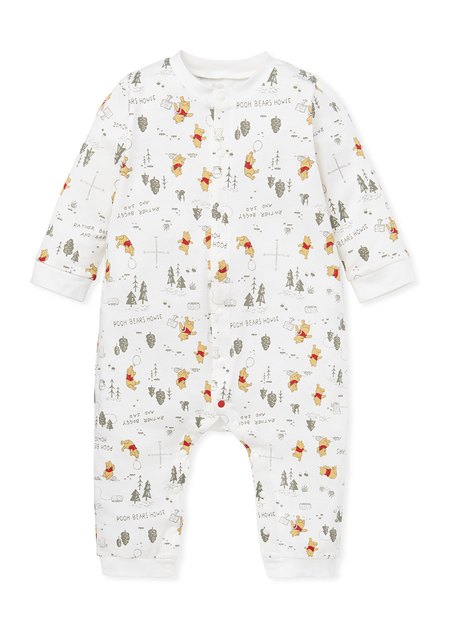 BABY長袖連身衣-森林維尼