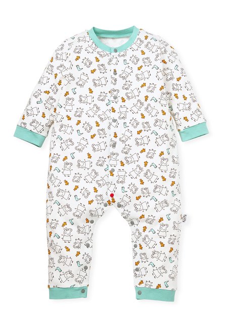 BABY長袖連身衣-線稿佩佩豬