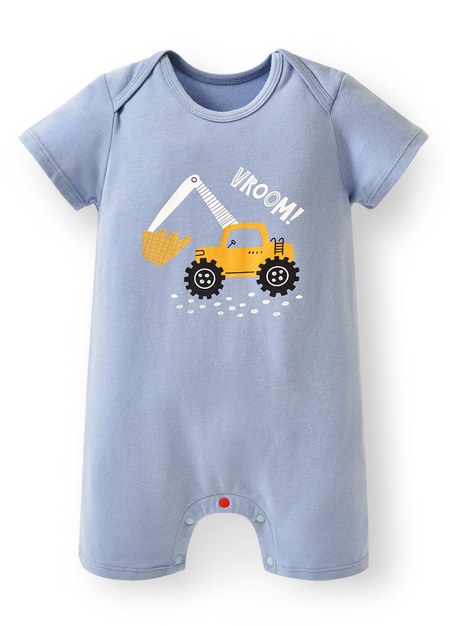 BABY Q彈連身包屁衣-挖土機