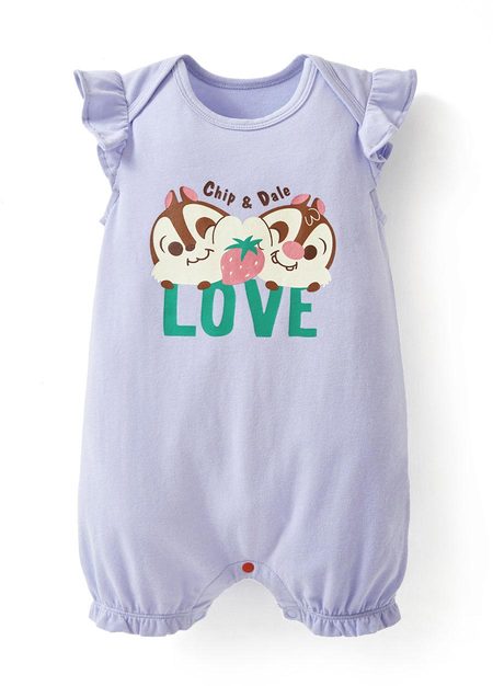 BABY迪士尼Q彈荷葉連身包屁衣-奇奇&蒂蒂