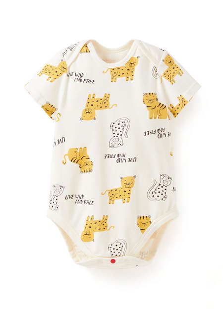 BABY Q彈棉質包屁衣-老虎