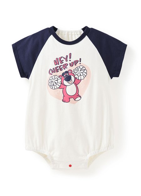 BABY迪士尼棉質拉克蘭寬鬆包屁衣-熊抱哥