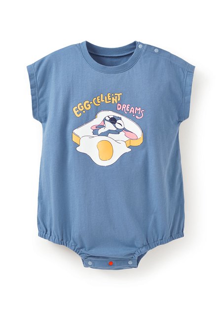 BABY迪士尼棉質寬鬆包屁衣-史迪奇