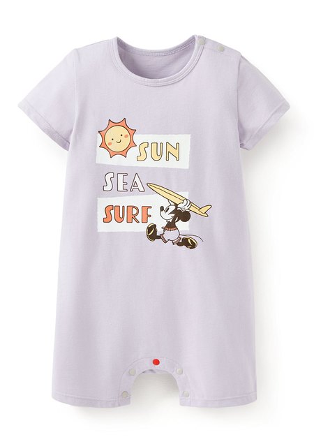 BABY迪士尼棉質連身包屁衣-夏日米奇