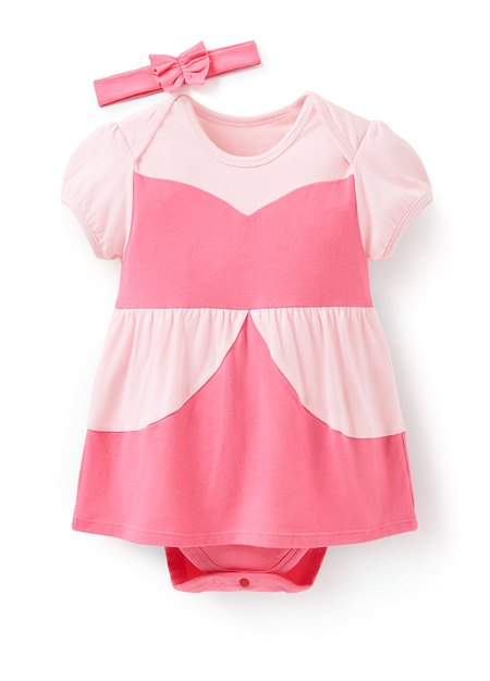 BABY迪士尼公主造型包屁洋裝(附髮帶)