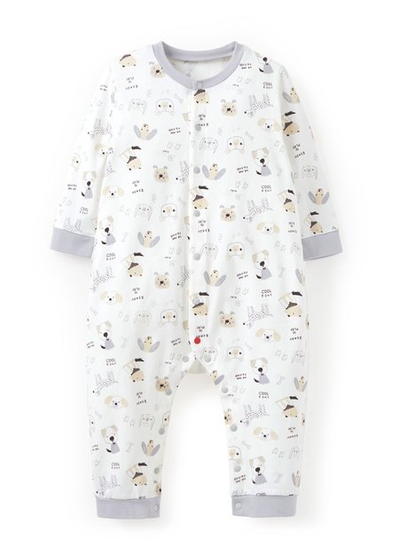 BABY長袖連身衣-狗狗