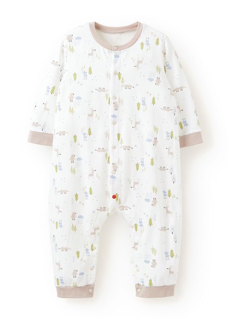 BABY長袖連身衣-森林動物