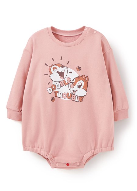 BABY迪士尼毛圈寬鬆包屁衣-奇奇蒂蒂