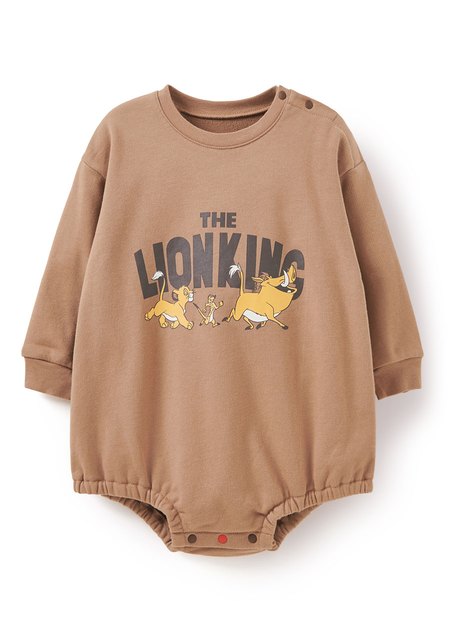 BABY迪士尼毛圈寬鬆包屁衣-獅子王