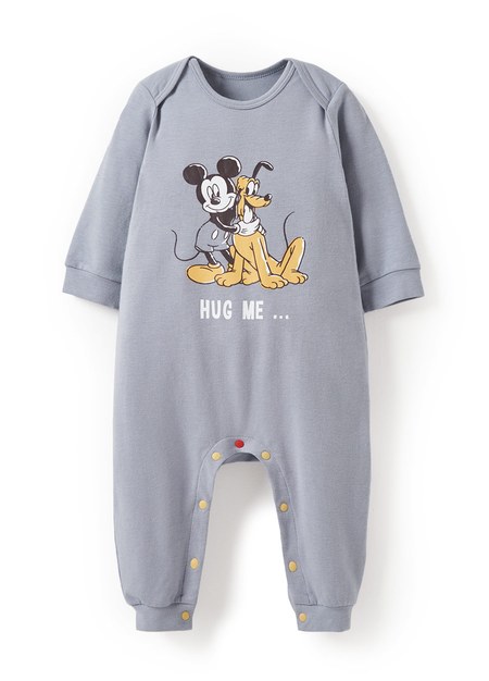 BABY迪士尼蓄熱保溫長袖連身衣-米奇與好朋友